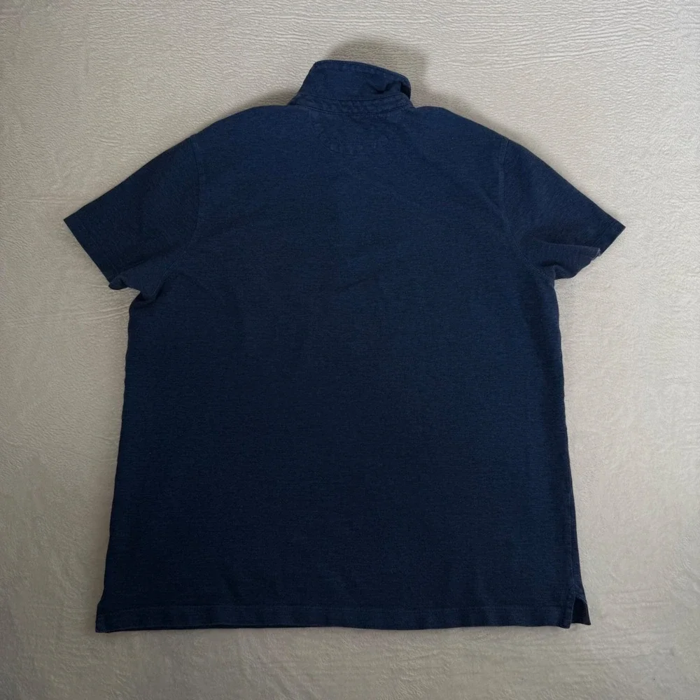 Banana Republic Mens XL Navy Blue Cotton Short Sleeve Chest Pocket Polo Shirt